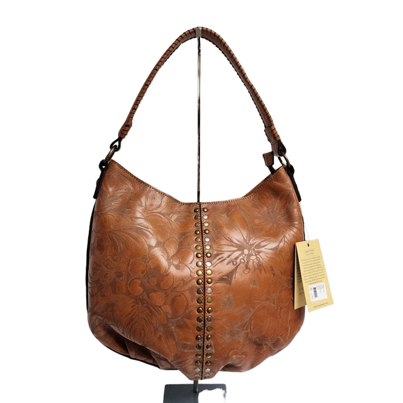 Patricia Nash Bags Patricia Nash Napa Etched Floral Leather Bello